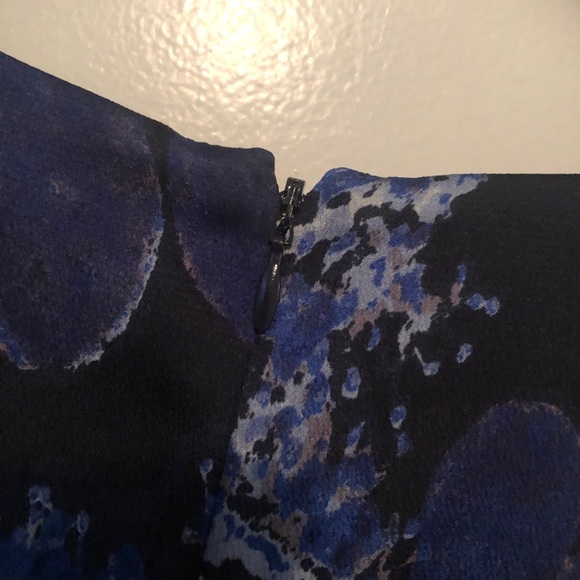 Banana Republic Blue Fit N Flare Dress 8 - Picture 9 of 11